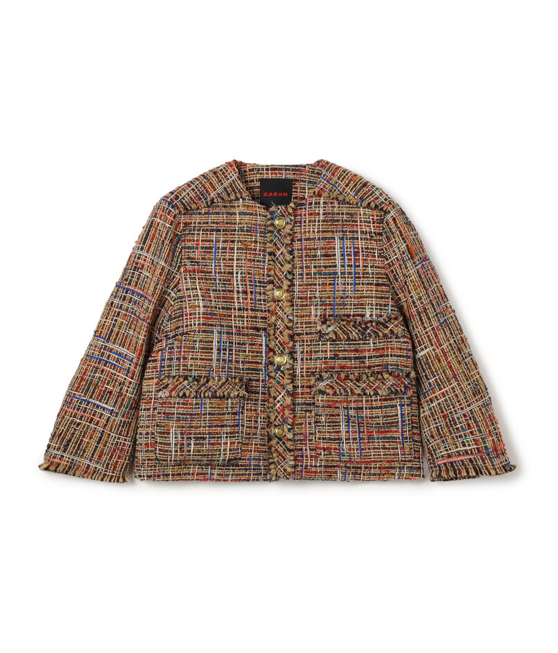 マルチツイード フリンジショートジャケット