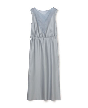 Cotton satin-back crepe Organdy combination dress