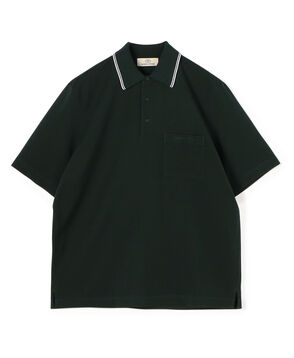 オーガニックコットン 鹿の子ジャージー ポロシャツ