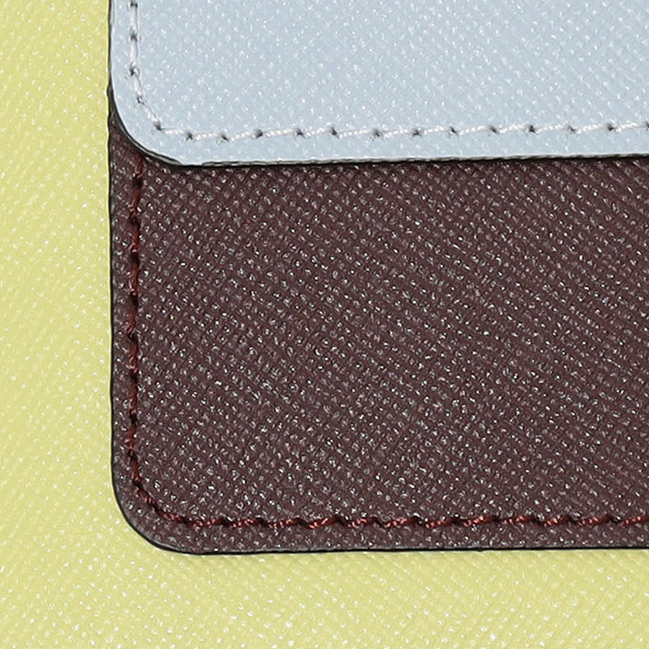 marni サフィアーノレザー製二つ折りウォレット オレンジ クリーム ディープブルー サフィアーノレザー製 二つ折り