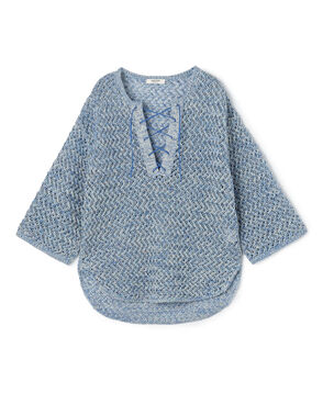 ギマメッシュ レースアッププルオーバー