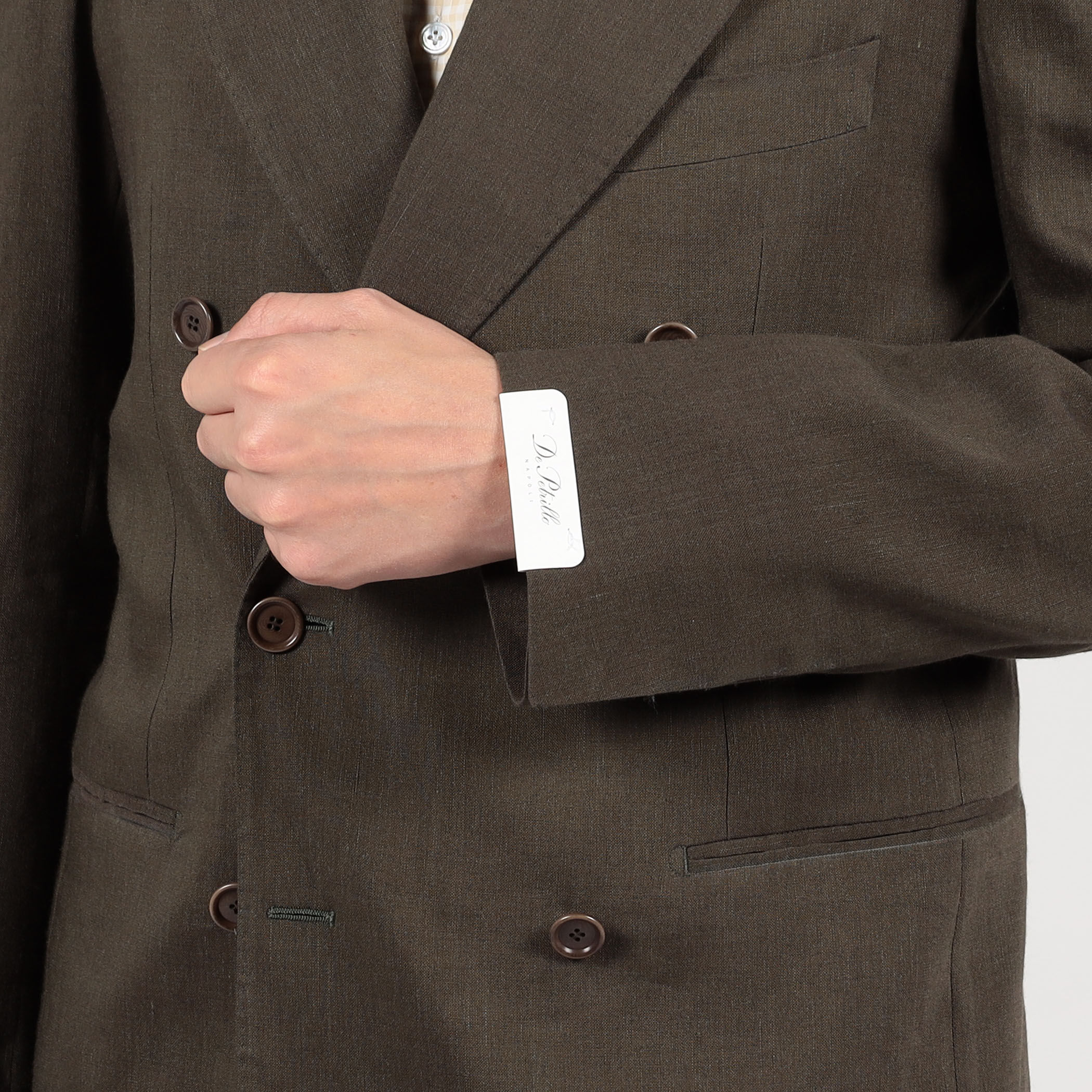 □【別注】De Petrillo ストレッチトロピカル ダブルブレス