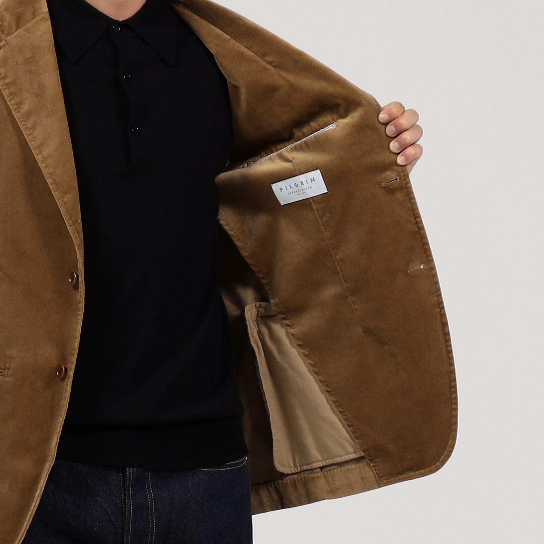 セール】 ウォッシュドベルベット シングルブレステッド 2B