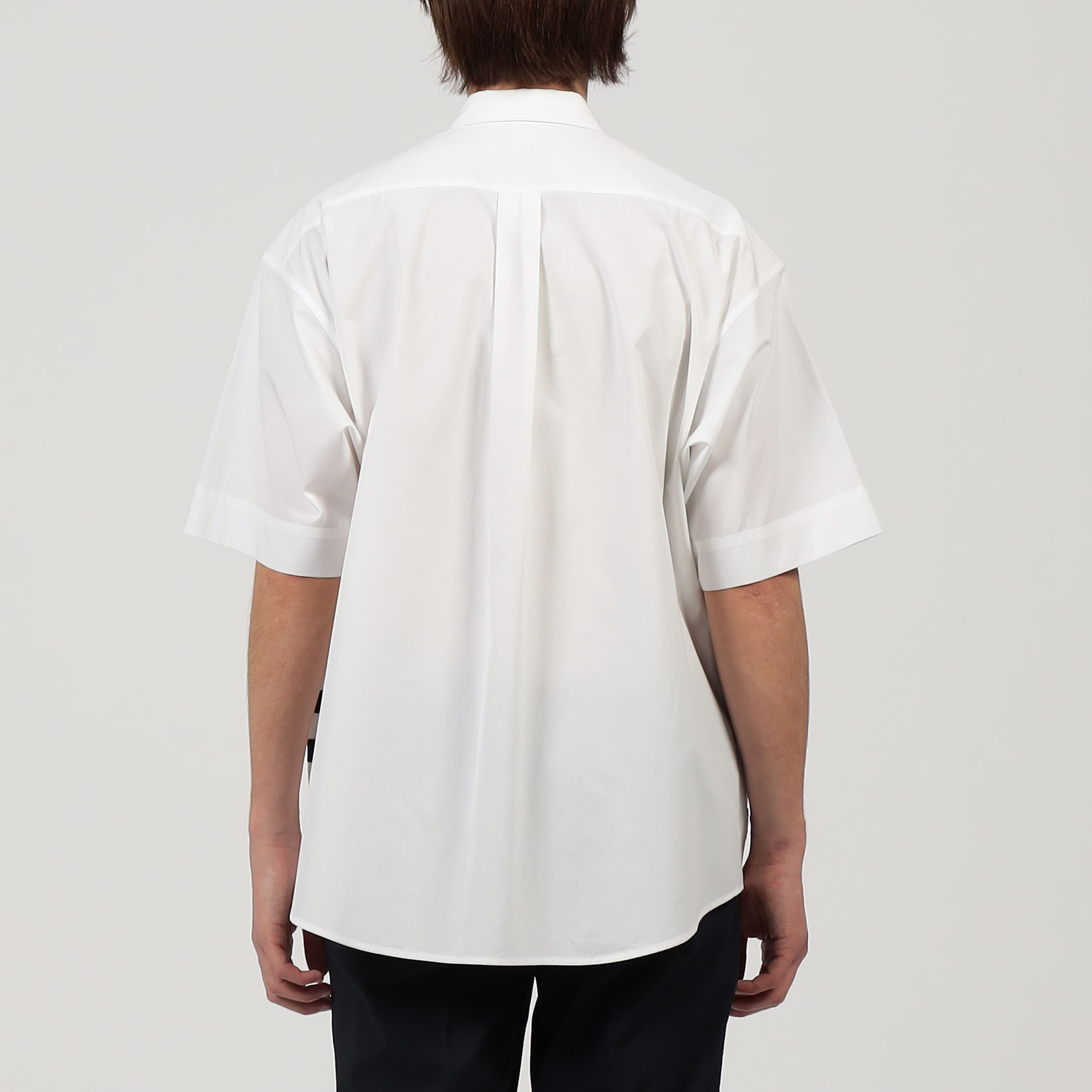 コットンポリエステルニットコンビ レギュラーカラーシャツ