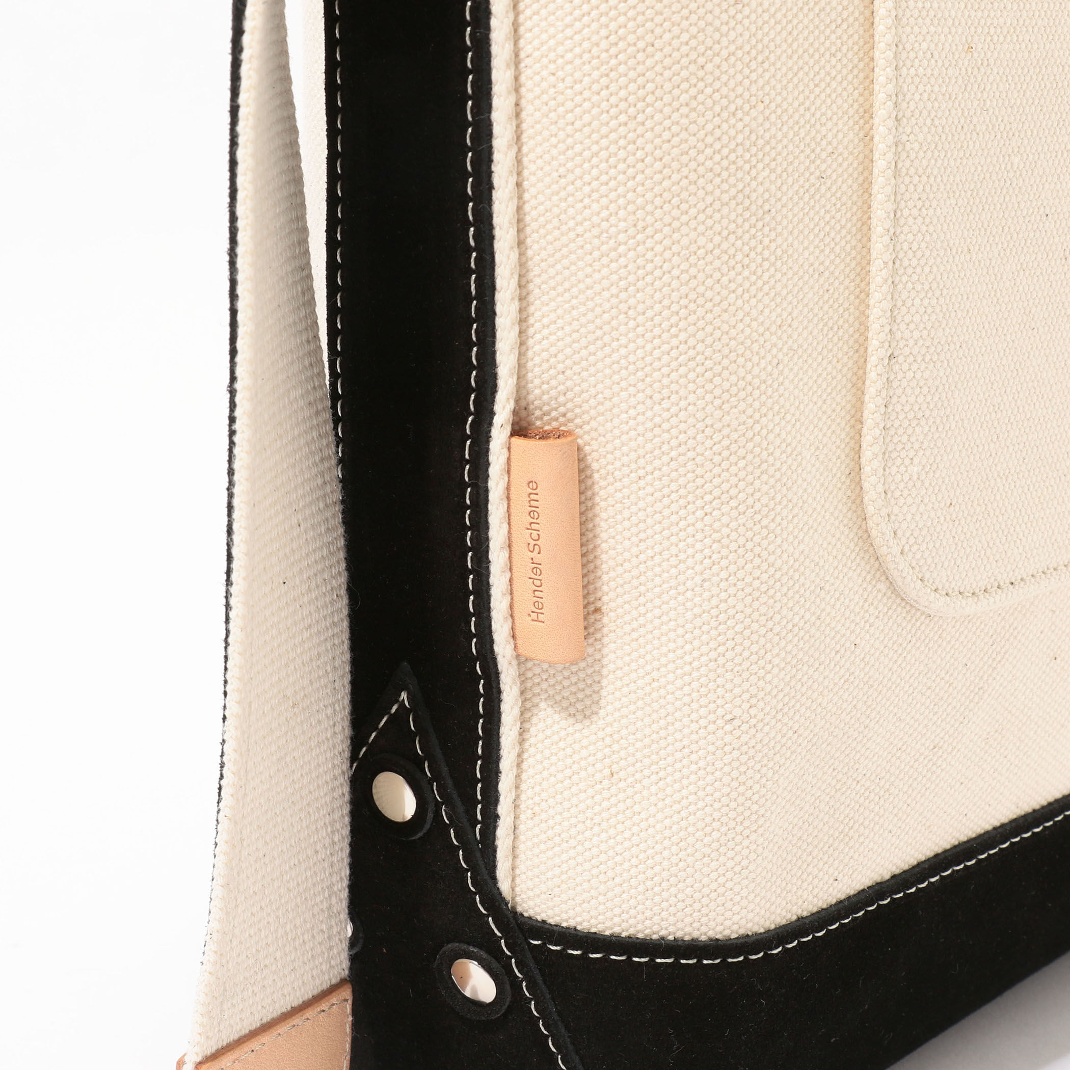 Hender Scheme キャンパス スエードショルダーバッグ