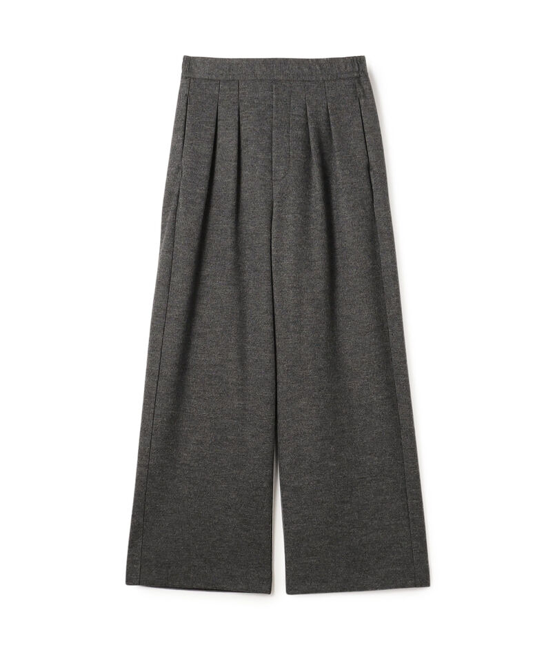 ミルドスムース タックワイドパンツ