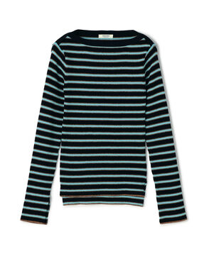 コットンリブ ボートネックプルオーバー