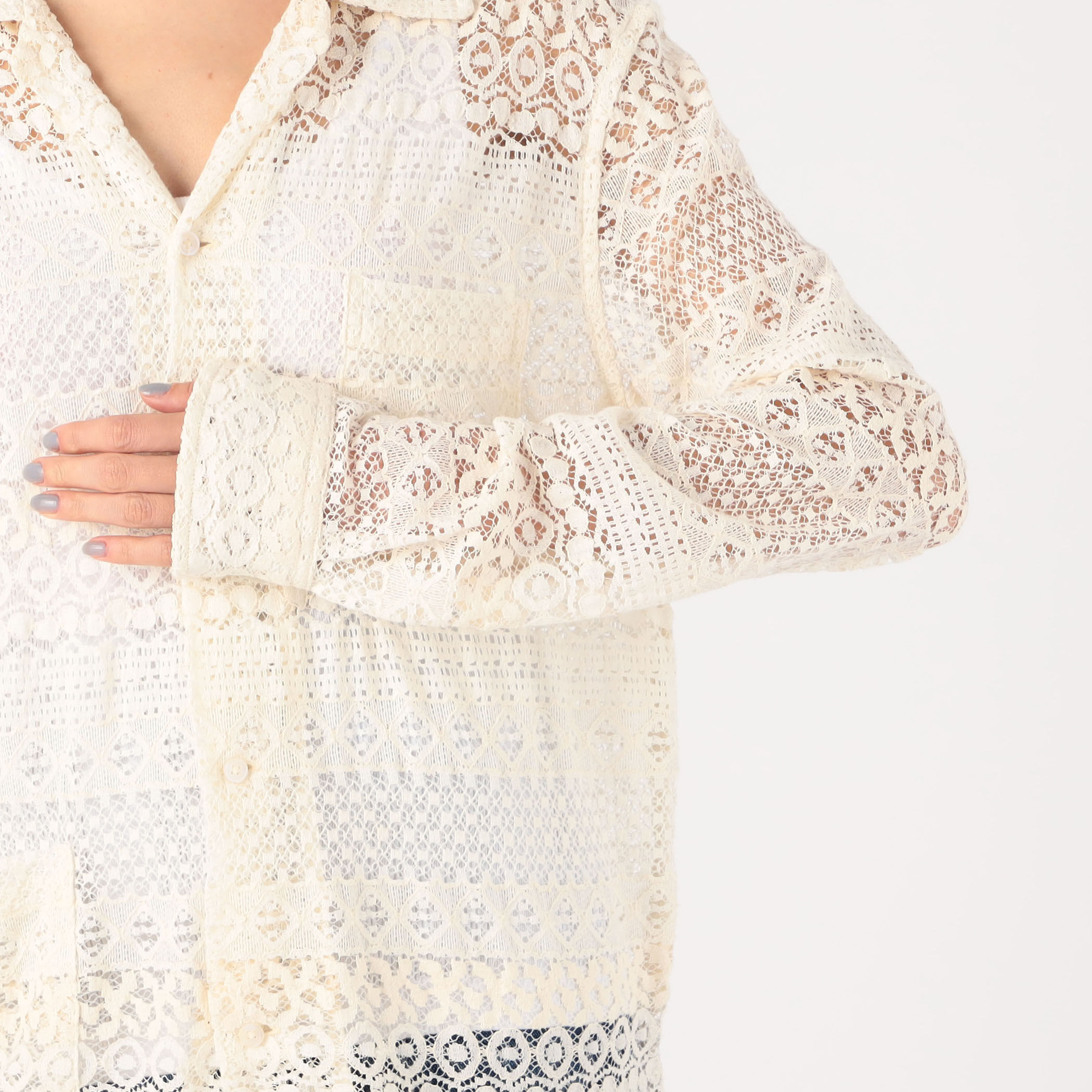 BODE ボーディ LACE LONG SLEEVE SHIRT レースシャツ