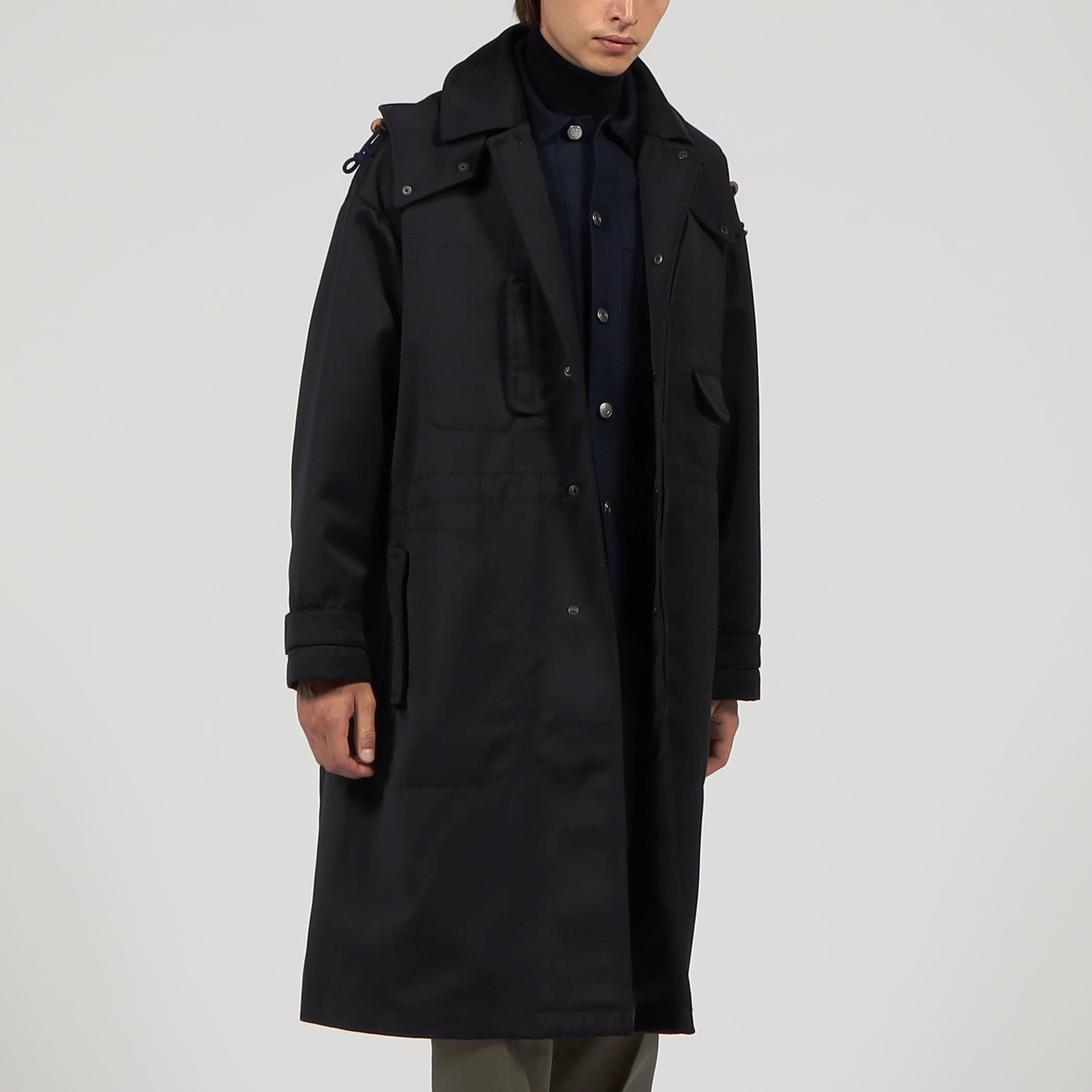 □ウールコットン ステンカラーコート｜トゥモローランド 公式通販