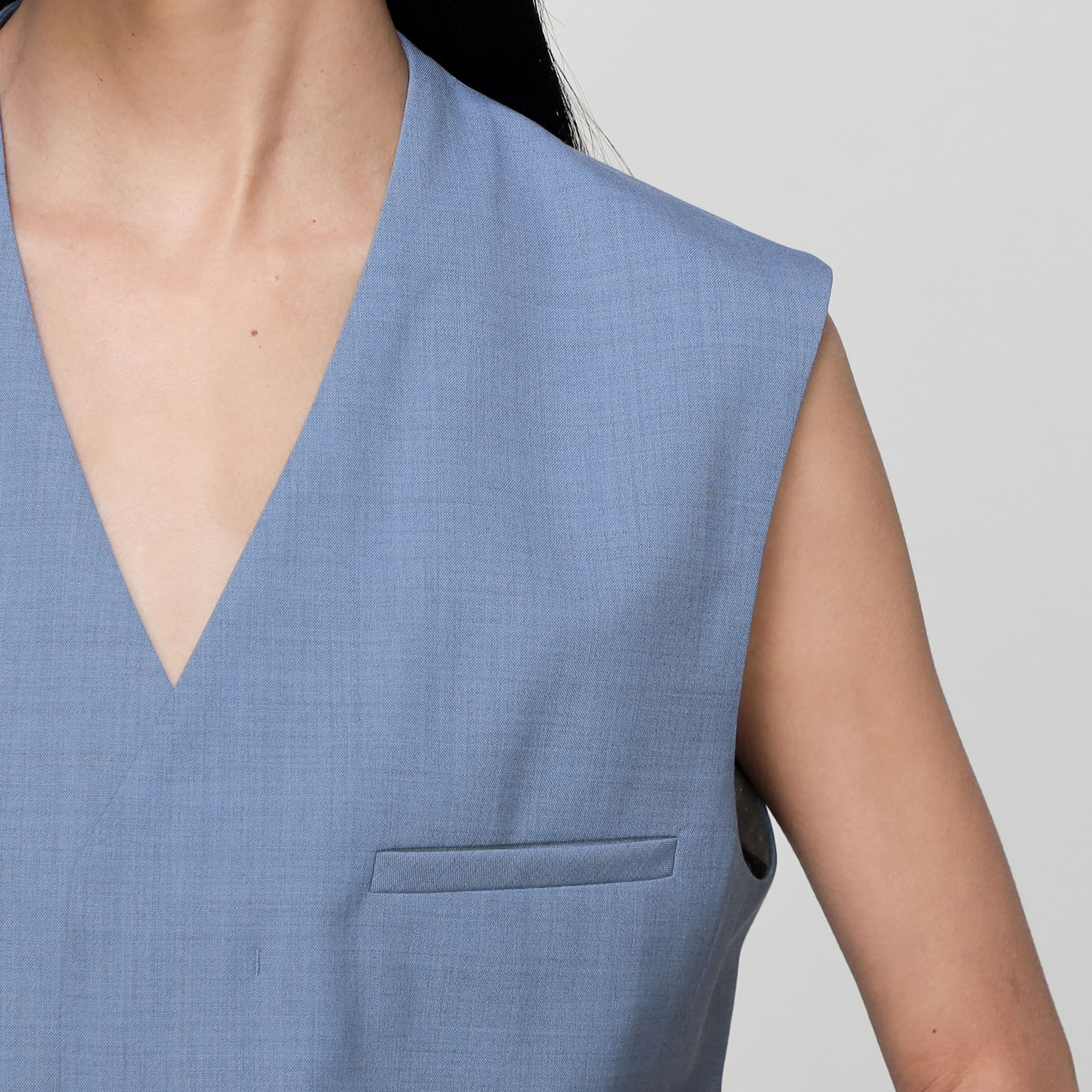 ウールオックス サイドジップジレ　TOMORROWLAND .B TOMORROWLAND .B ウールオックス サイドジップジレ