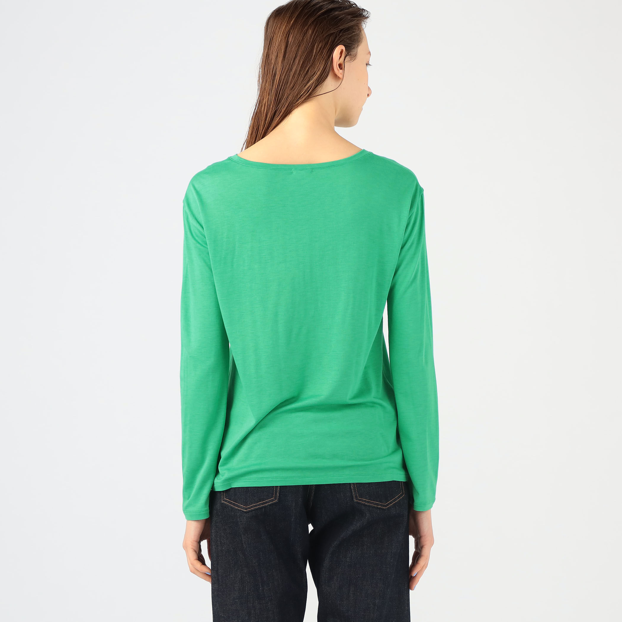 【GALERIE VIE】バンブーレーヨン ボートネックTシャツ バンブーレーヨン ボートネックTシャツ | GALERIE VIE (Women