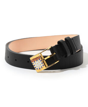 MAISON et VOYAGE エンブレムバックル レザーベルト