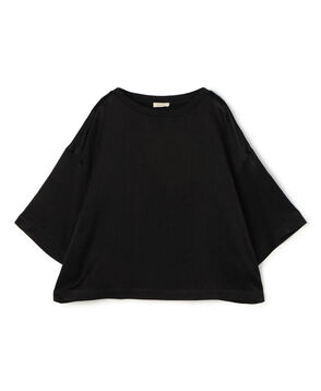 ソフトサテン ビッグTシャツブラウス