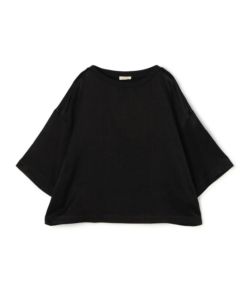 ソフトサテン ビッグTシャツブラウス
