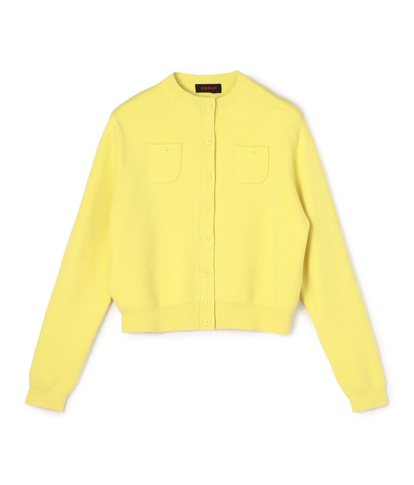 CABaN コットンカシミヤ クルーネックカーディガン