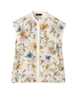 トリビュートフラワー ピコカットスリーブブラウス