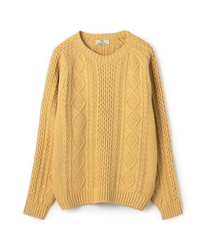 シルク フィッシャーマンニット