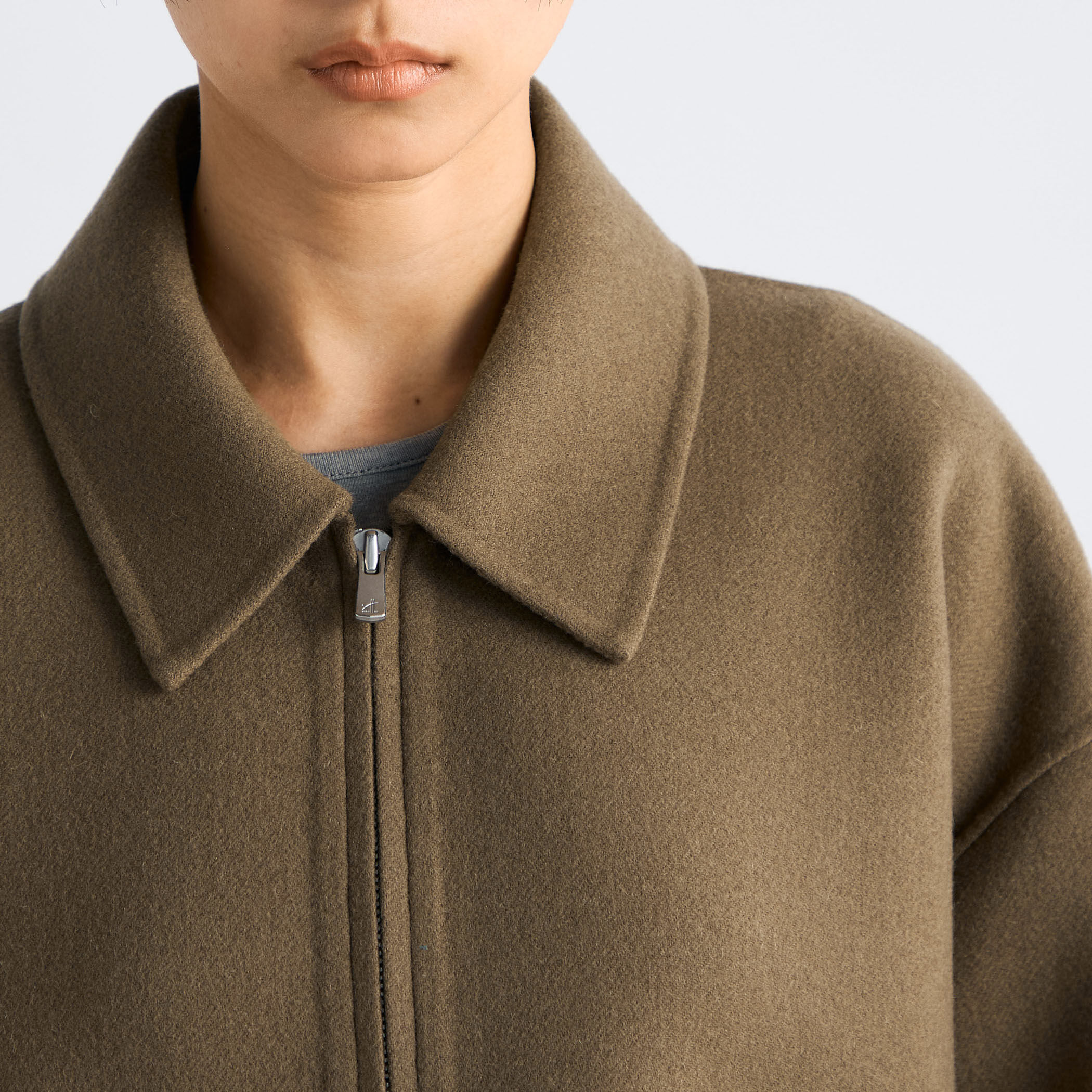 ウールカシミヤ ダブルフェイス ジップブルゾン｜トゥモローランド