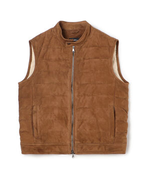 【別注】EMMTI JURI DOWN VEST スエード ダウンベスト
