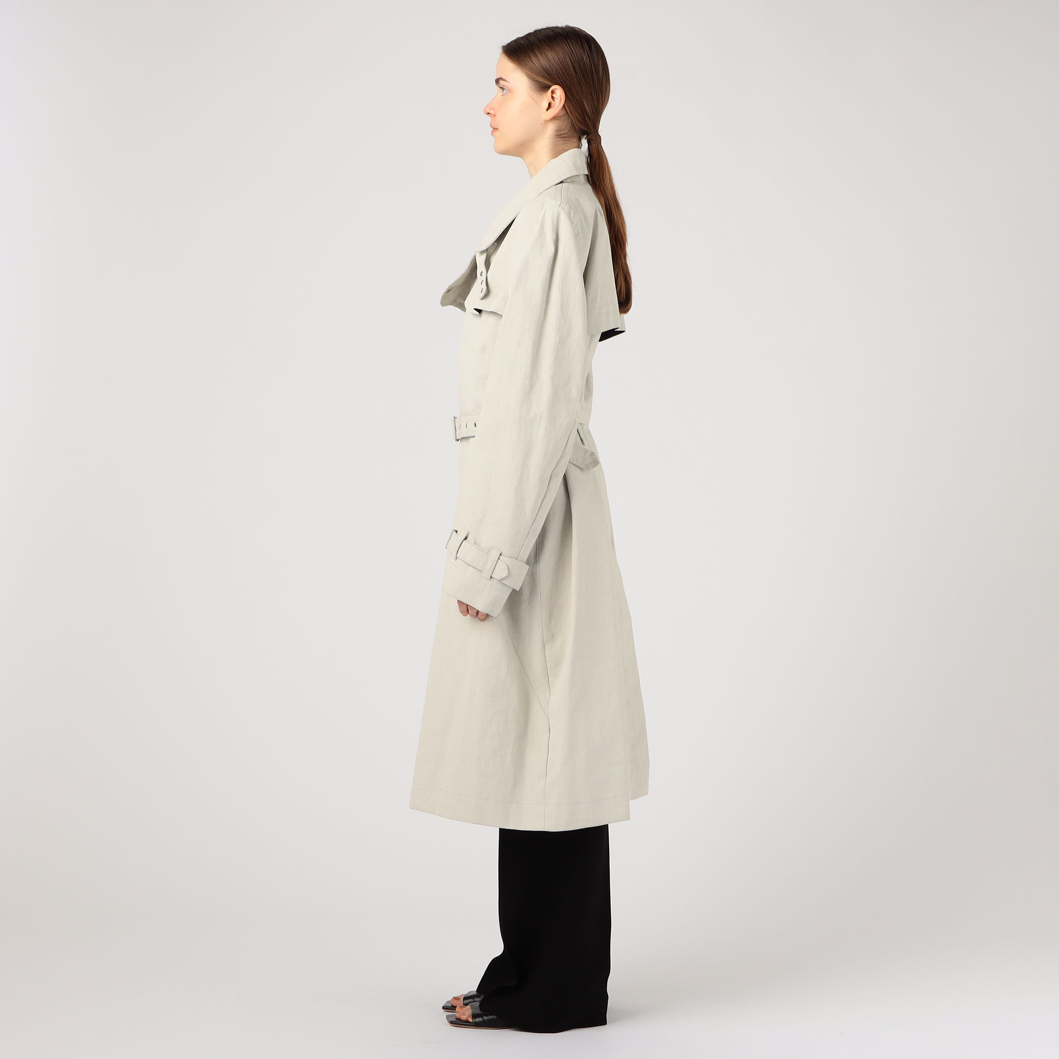 MYLAN ホワイト トレンチコート DECADE CLASSIC（ディケイドクラシック） トレンチコート コート