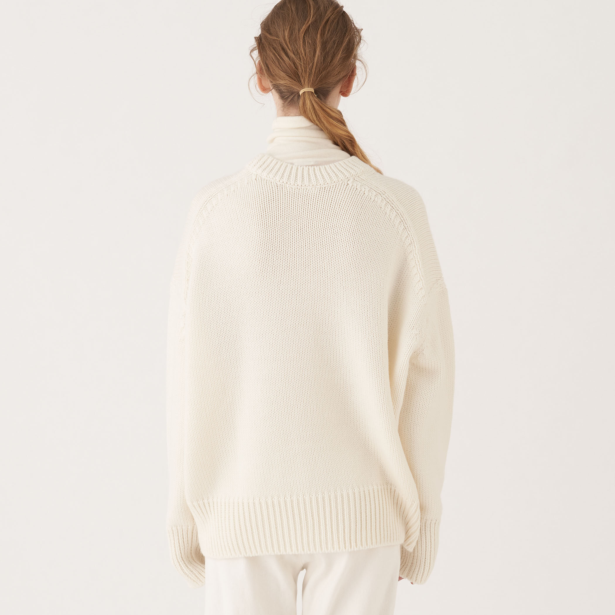 GALERIE VIE ファインウーステッド クルーネックプルオーバー　23AW ファインウーステッド クルーネックプルオーバー（GALERIE VIE