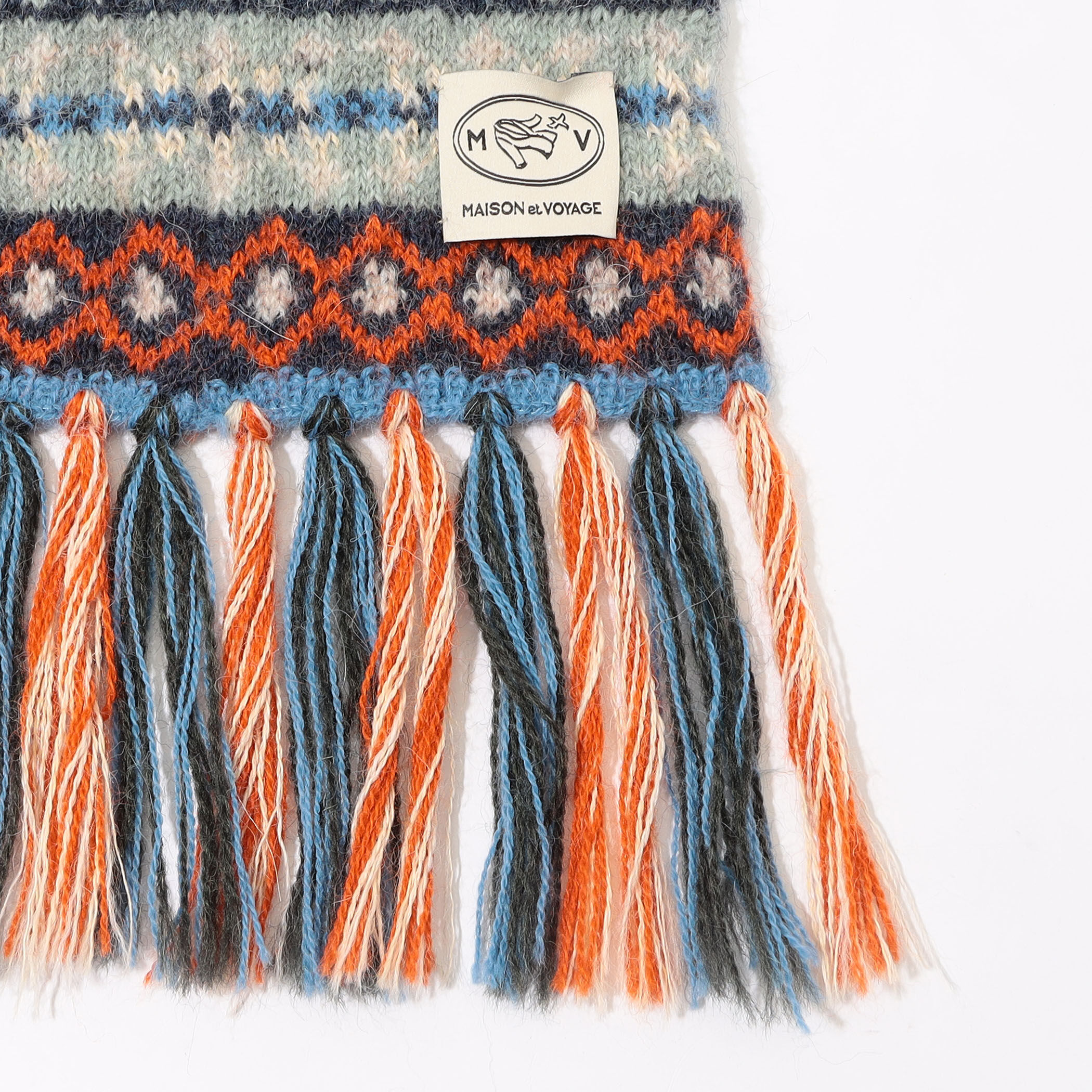 MAISON et VOYAGE フェアアイルジャガード マフラー｜トゥモローランド