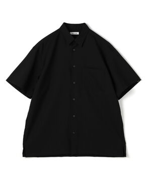 Super120's ウォッシャブルウール リラックスハーフスリーブシャツ