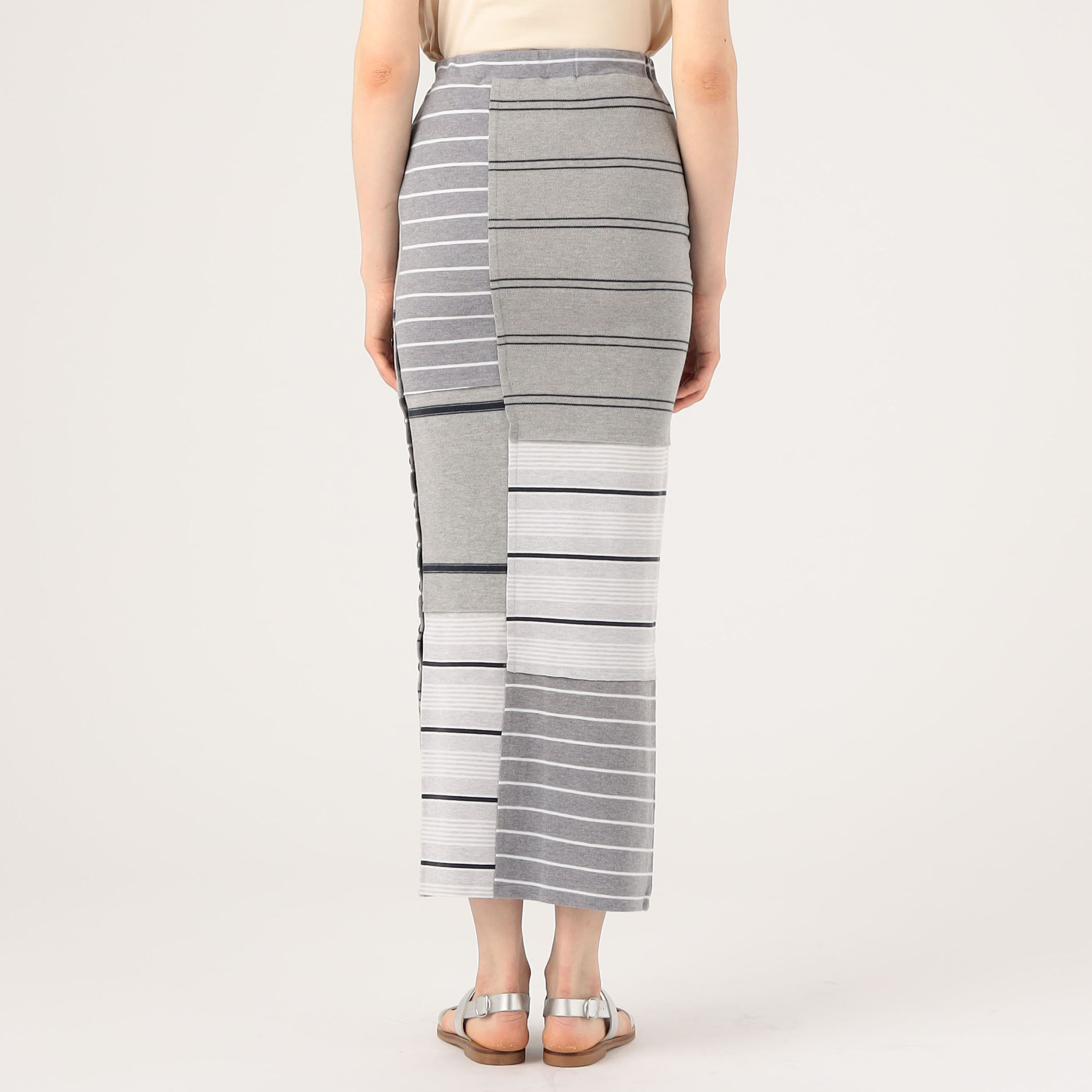 MALION vintage border slit long skirt｜トゥモローランド 公式通販