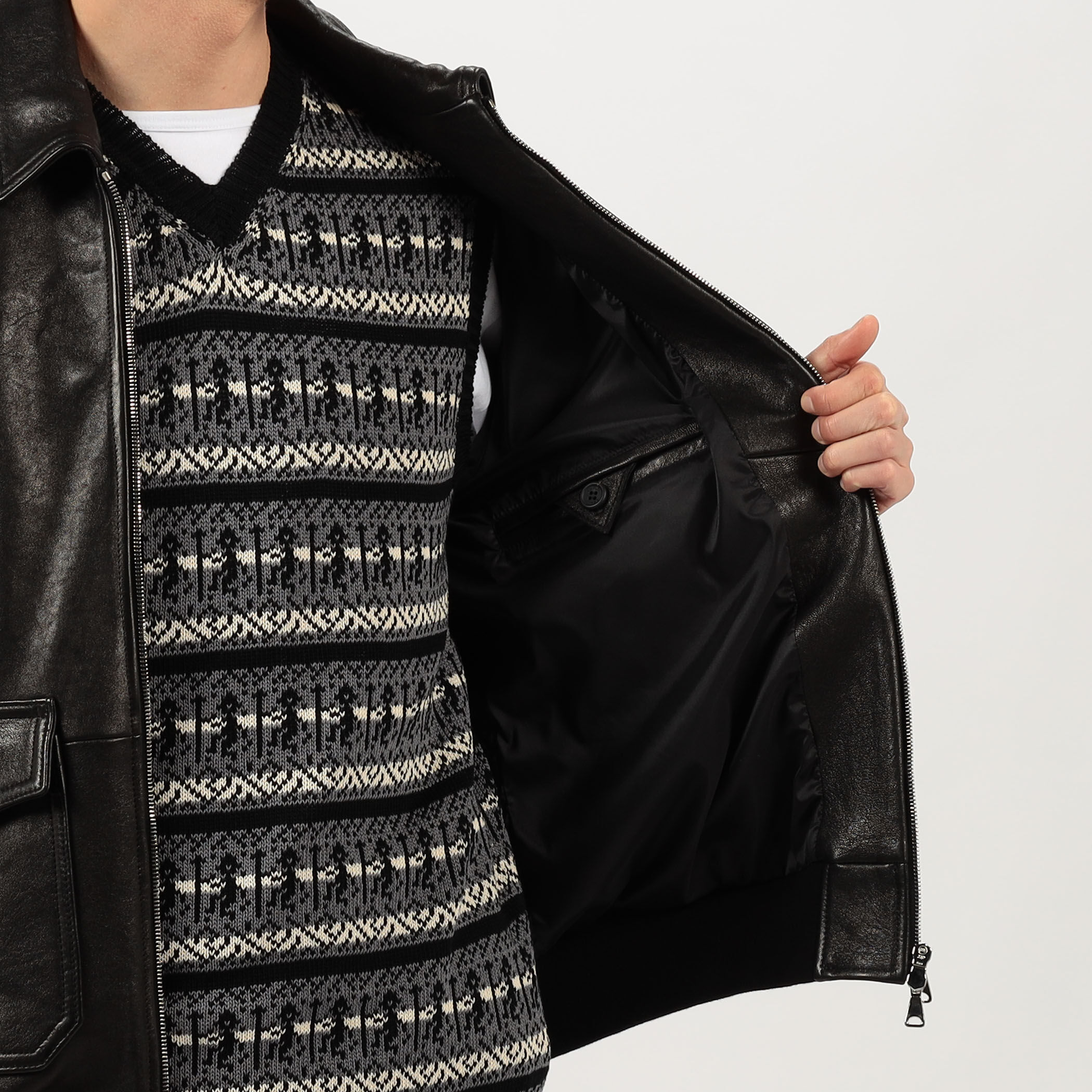 別注】EMMETI AKRON ラムレザー ブルゾン｜トゥモローランド 公式通販