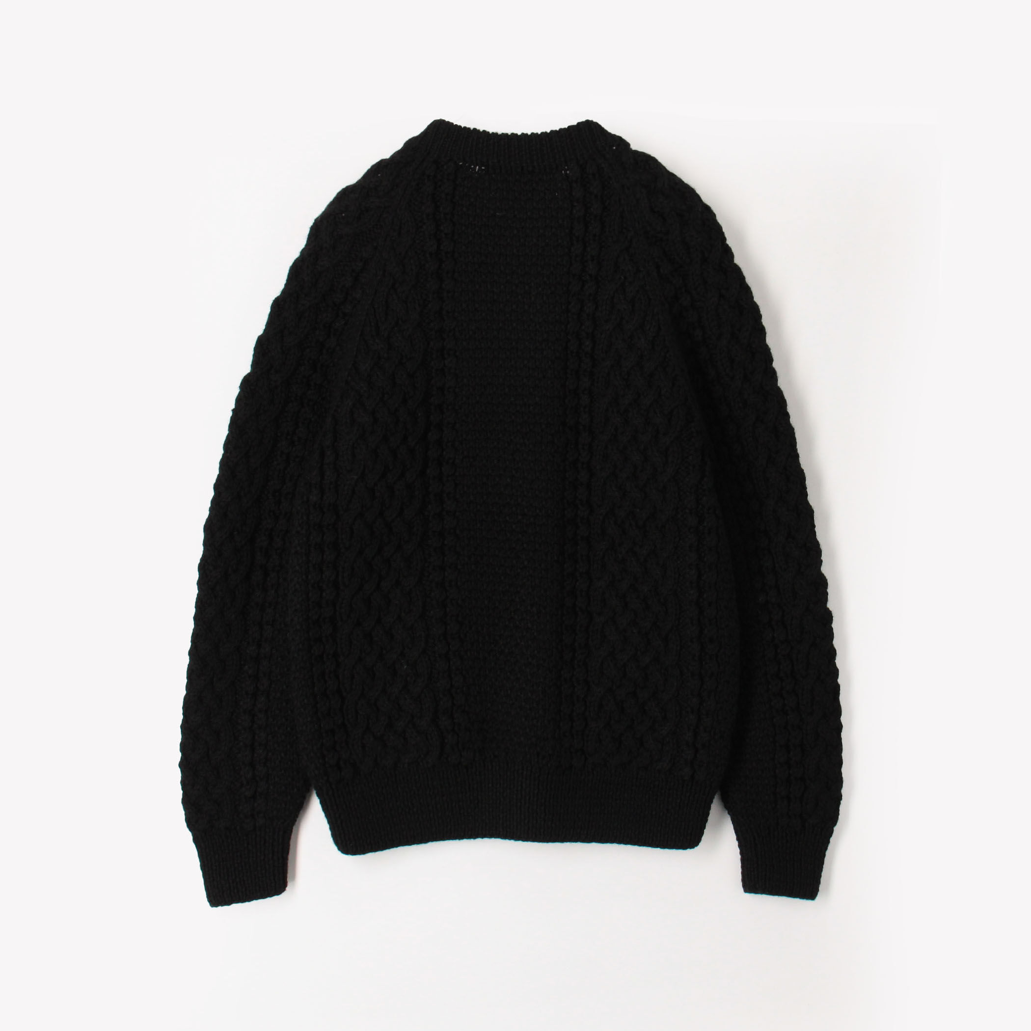 INVERALLAN クールネックカーディガン INVERALLAN アランニット クルーネック カーディガン