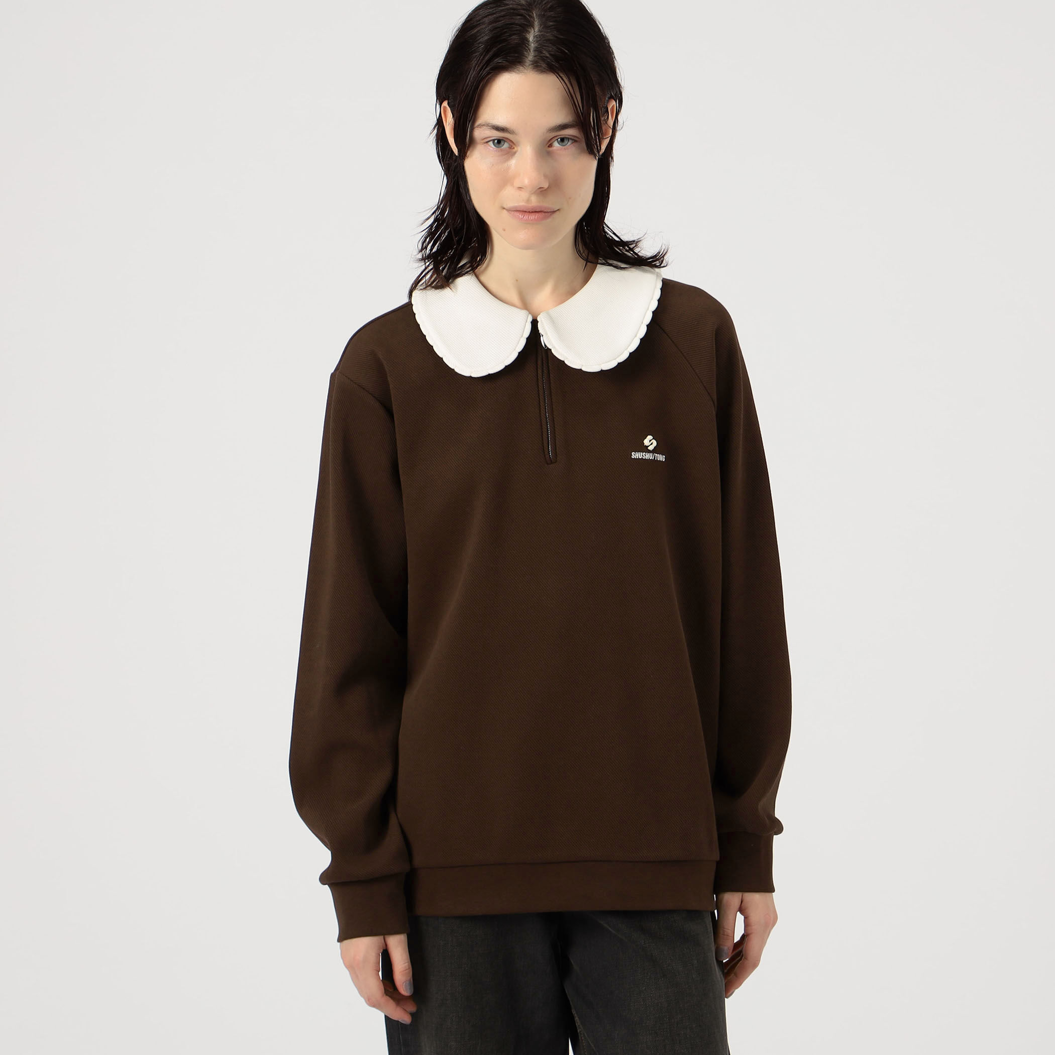 SHUSHU/TONG Doll Collar Oversized Sweatshirt｜トゥモローランド