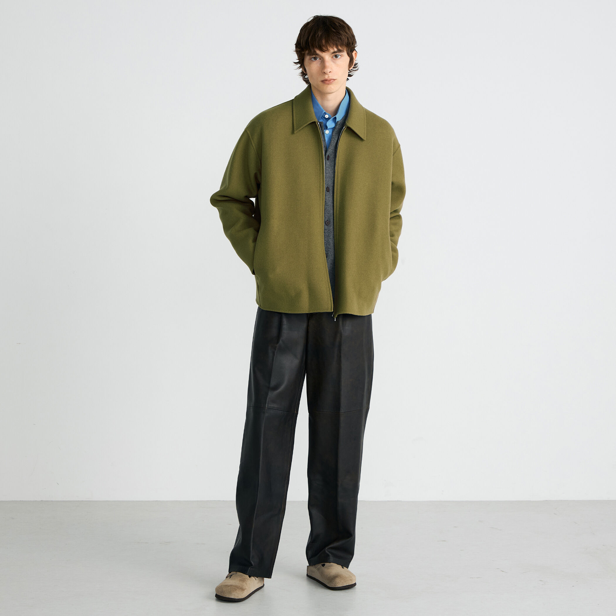 ウールカシミヤダブルフェイス ジップブルゾン｜トゥモローランド 公式通販