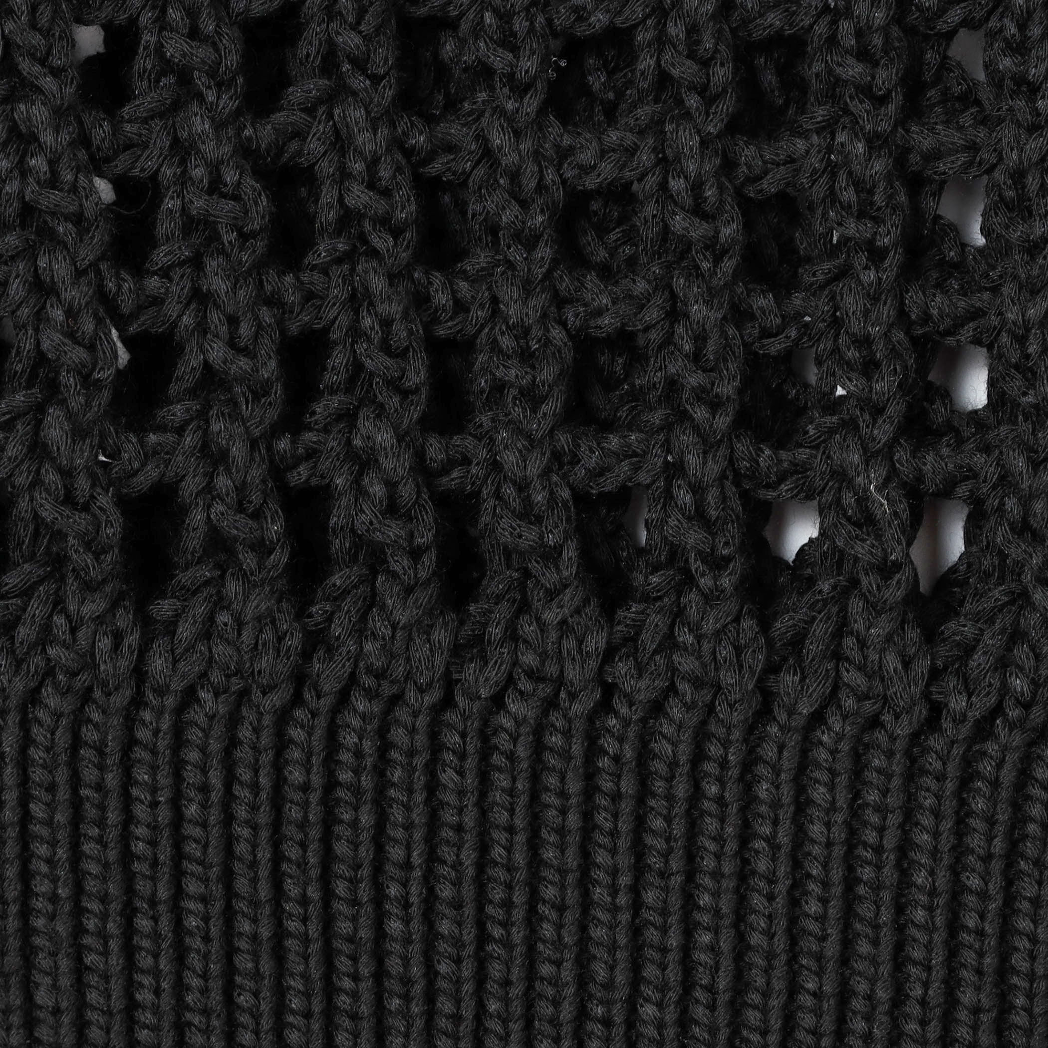 HYKE CROCHETED SWEATER ブラック 2 HYKE CROCHETED SWEATER – COLDBECK ONLINE