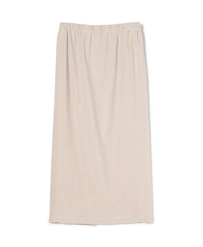 ストレッチモールスキン Iラインミディスカート