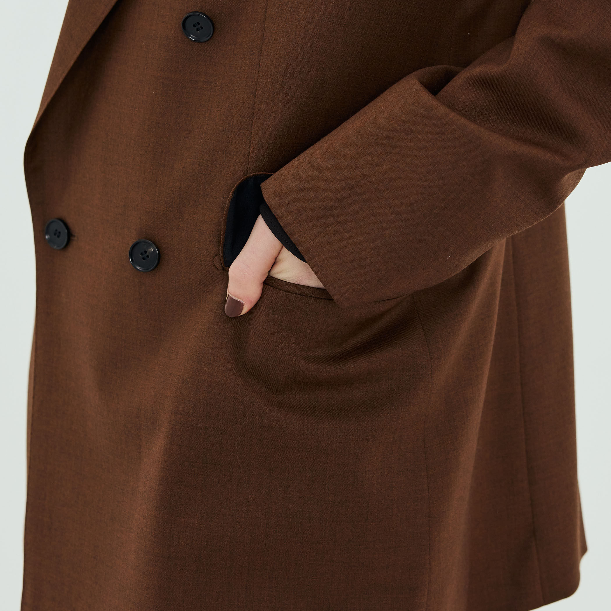 ピュアウールツイル ダブルブレストジャケット