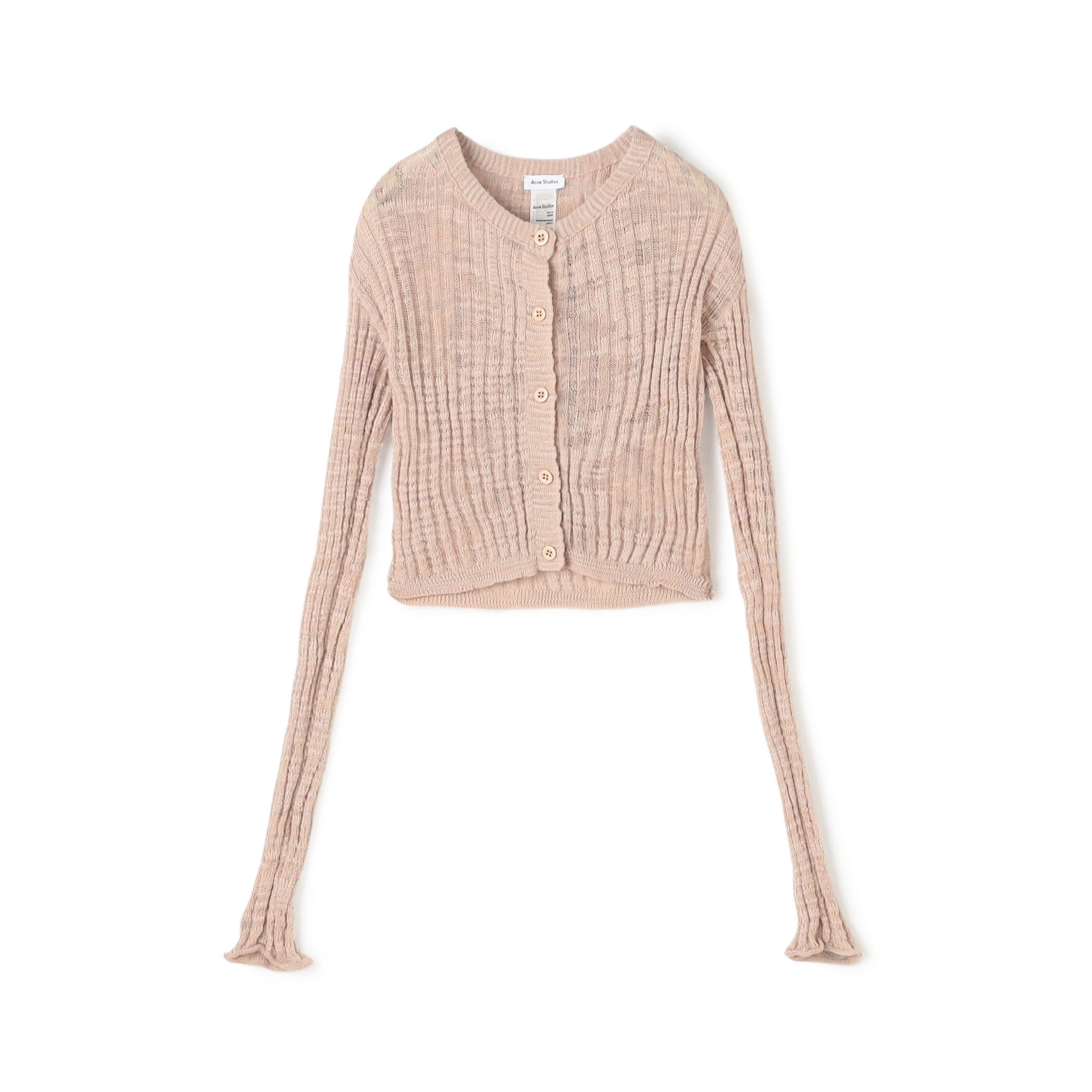 Acne Studios FN-WN-KNIT000585 シアーリブカーディガン