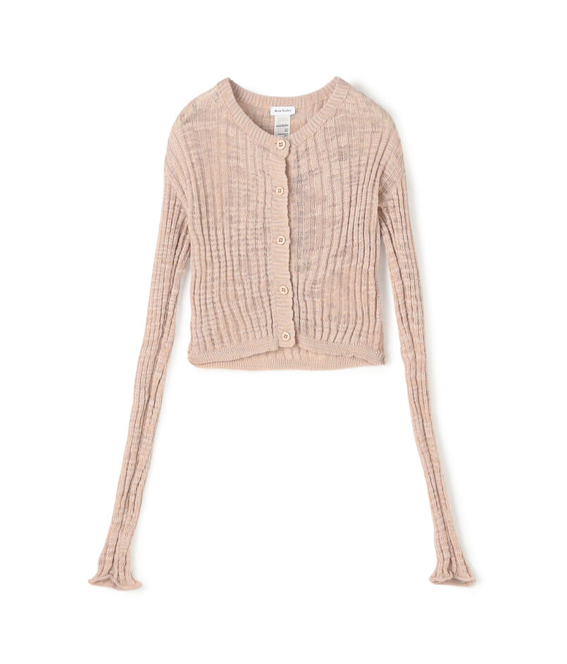 Acne Studios FN-WN-KNIT000585 シアーリブカーディガン