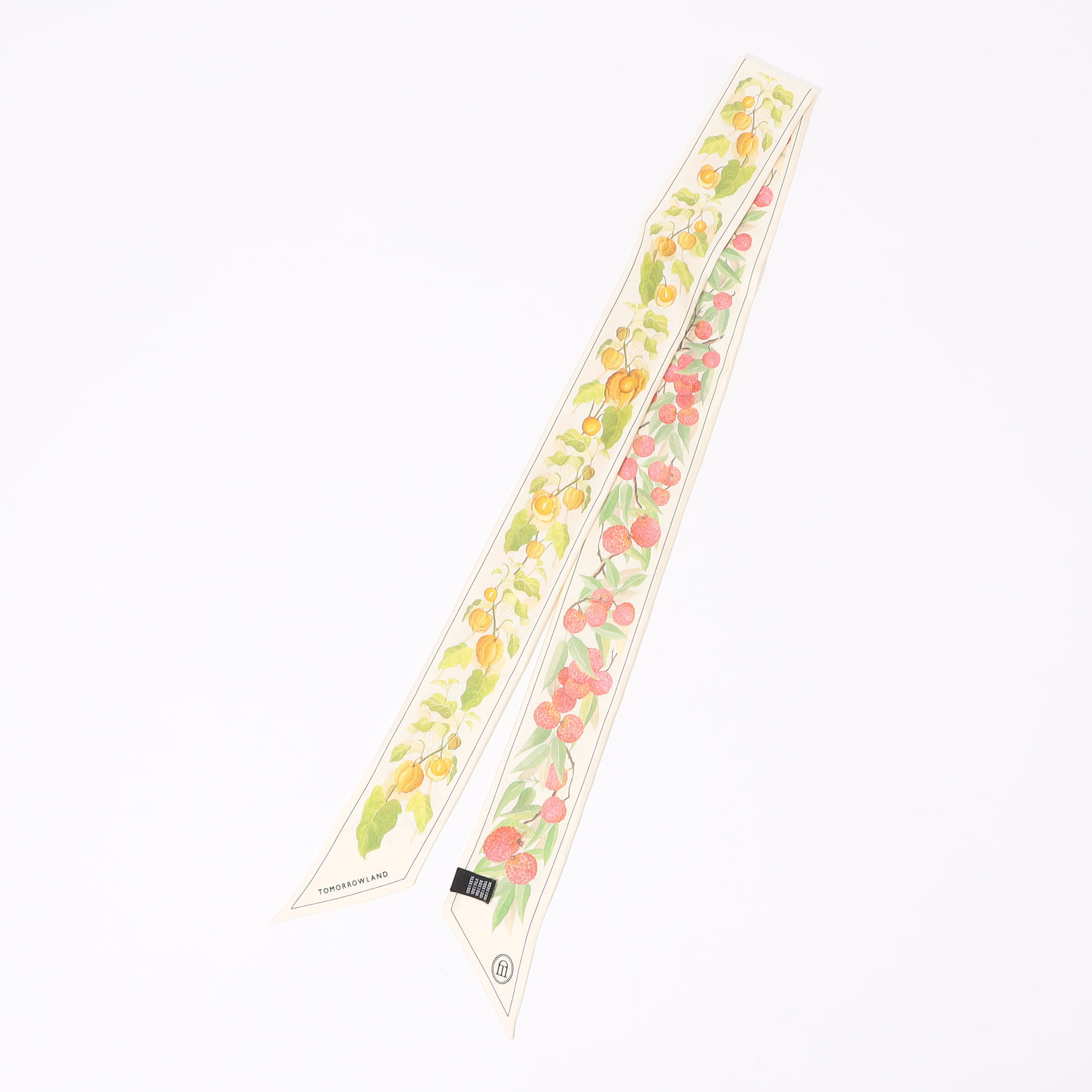 シルクスカーフ イタリア製 トゥモローランド Atelier TOMORROWLAND AUTUMN FLOWER BANDEAU シルクスカーフ