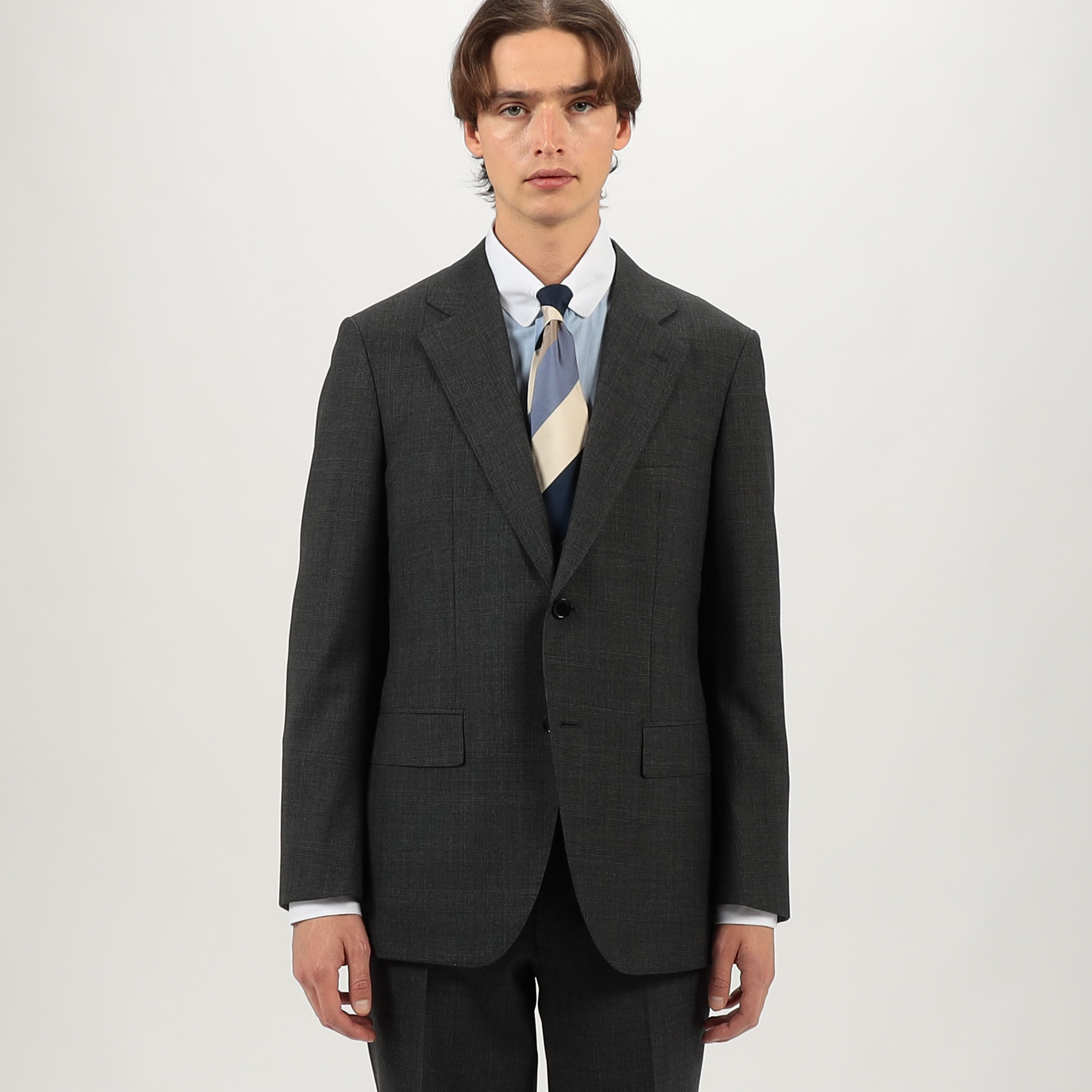 ウール シングルブレステッド 2Bスーツ BRITISH TEX DORMEUIL