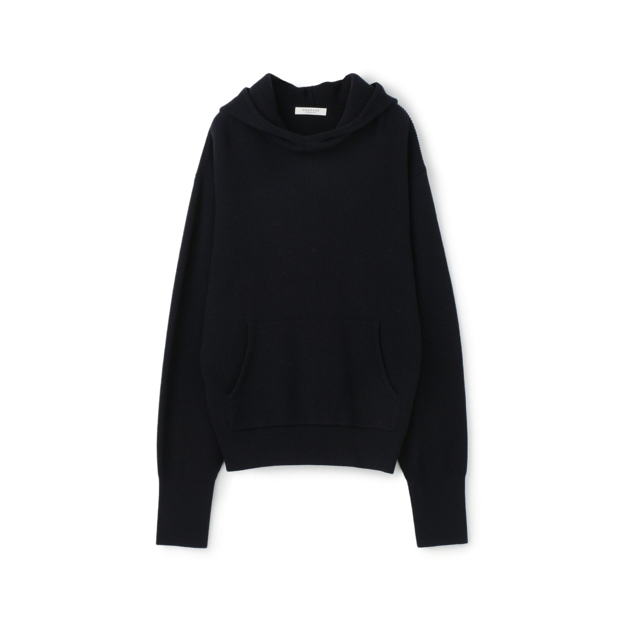 MACPHEE◆コットンウールフーデッドプルオーバー/ニットパーカー/S/ピンク/12-02-24-02125 コットンウール フーデッドプルオーバー｜トゥモローランド 公式通販