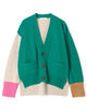 ■NZ LAMB 9G  Vネックカーディガン