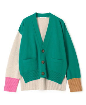 ■NZ LAMB 9G  Vネックカーディガン