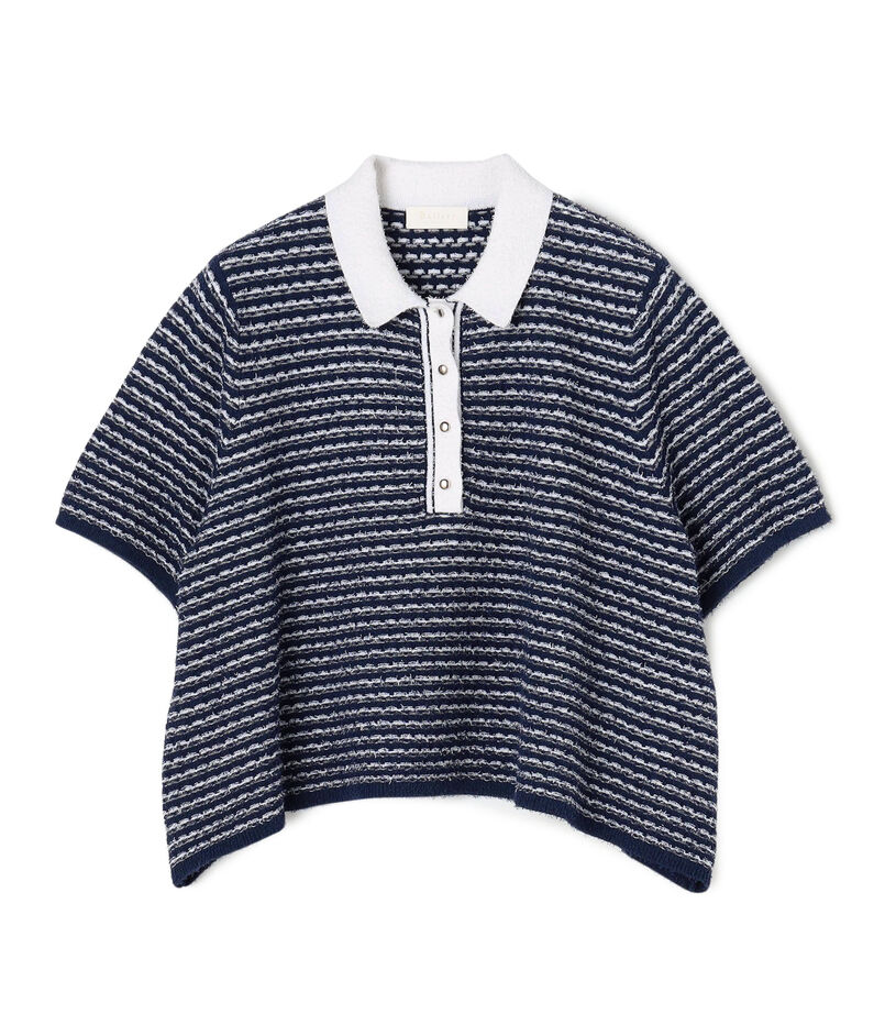 ファインファンシーボーダー ワイドショートポロ