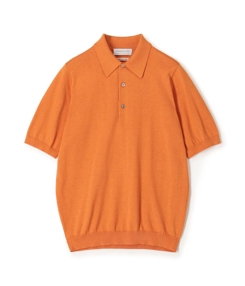 TOMORROWLAND tricot シルクコットン 半袖ニットポロシャツ SESIA