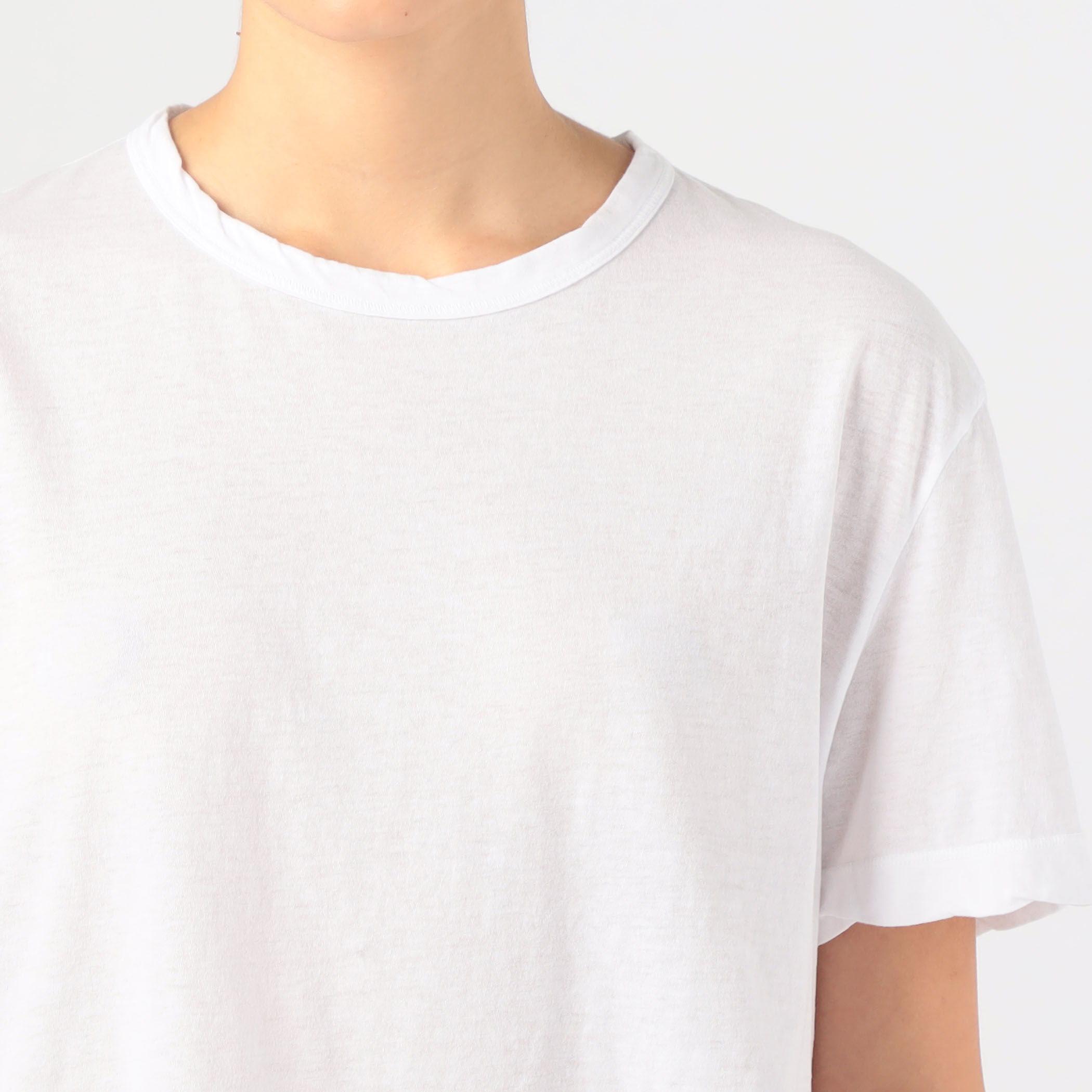 スーピマコットン オーバーサイズボクシーTシャツ WKJ3778 スーピマコットン オーバーサイズボクシーTシャツ WKJ3778