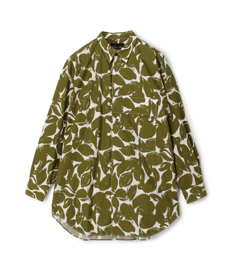 HAVERSACK ATTIRE コットン総柄 ロングスリーブシャツ HAVERSACK ATTIRE コットン総柄 ロングスリーブシャツ
