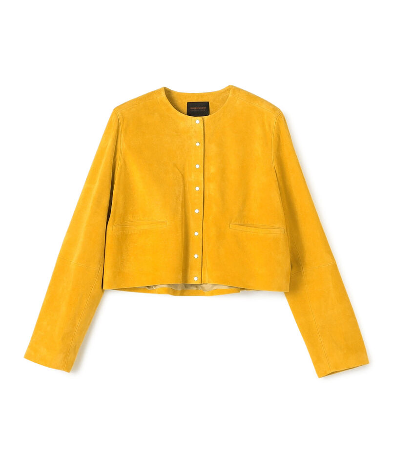 ゴートスエード クルーネックジャケット