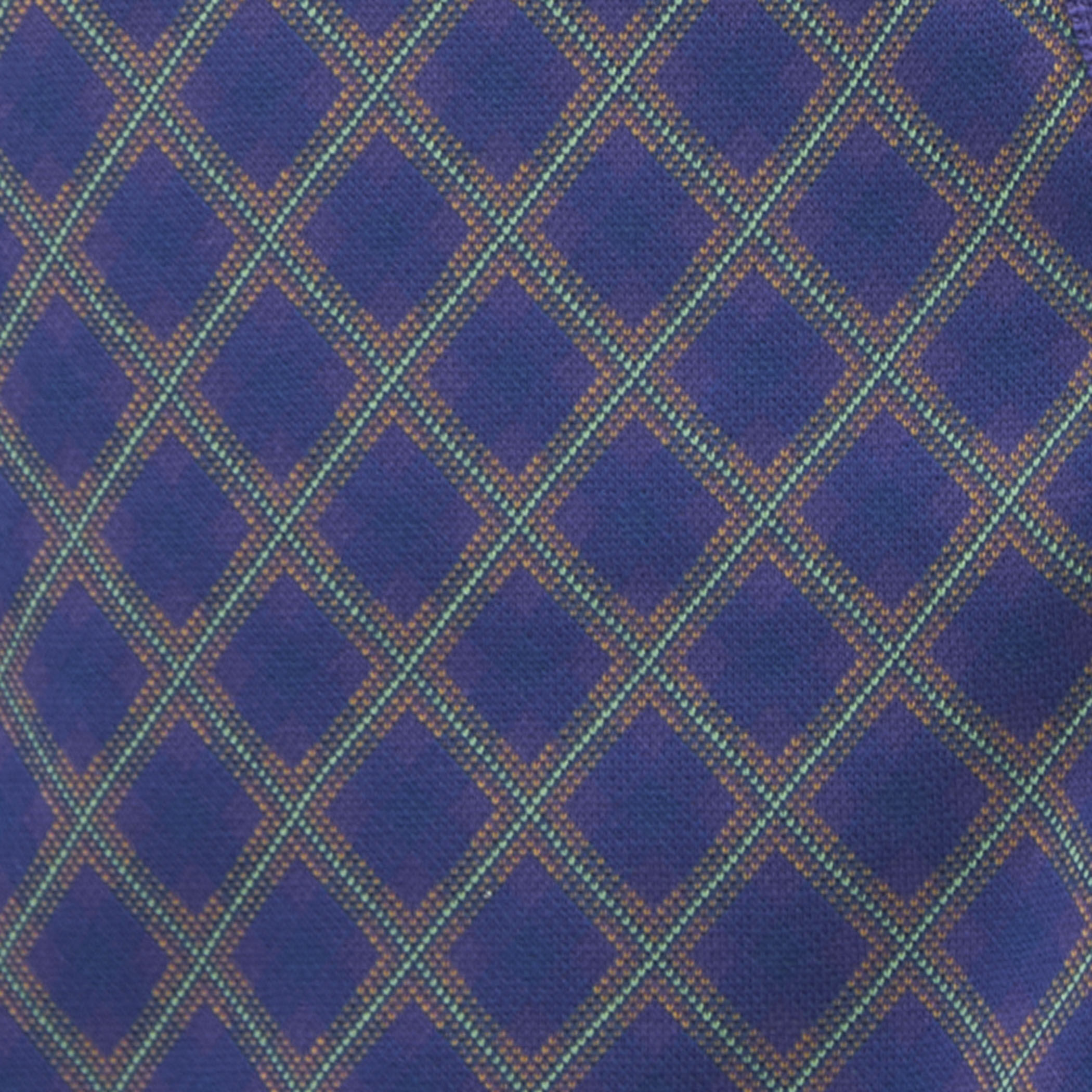 コットンポリエステル チェックジャカード Vネックカーディガン