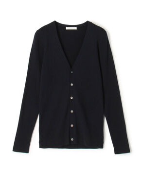 ギザコットンリブ Vネックカーディガン
