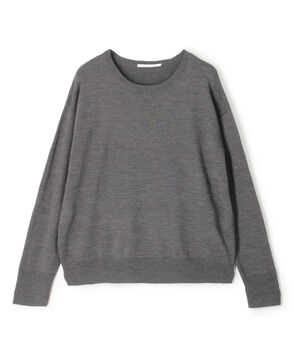 ウーステッドウール クルーネックプルオーバー